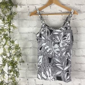 St. John's Bay Brown & White Tankini